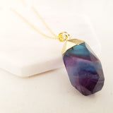 Adore Gemstone Collection - Fluorite Nugget Necklace