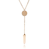 Adore Gemstone Collection - Pointed Pink Chalcedony Necklace