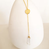 Adore Gemstone Collection - Pointed Clear Quartz Necklace