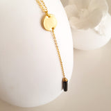 Adore Gemstone Collection - Pointed Black Onyx Necklace