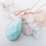 Adore Gemstone Collection - Teardrop Amazonite Necklace