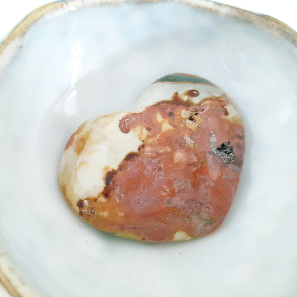 Nature Treasure - Ocean Jasper Heart Stone