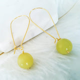 Adore Gemstone Earrings Collection - Lemon Jade Earrings