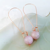 Adore Gemstone Earrings Collection - Pink Kunzite Earrings