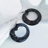 Charismatic Wanderlust Collection - Horn Earrings Black Seed