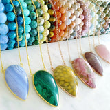 Adore Gemstone Collection - Inverse Teardrop Phoenix Turquoise Necklace