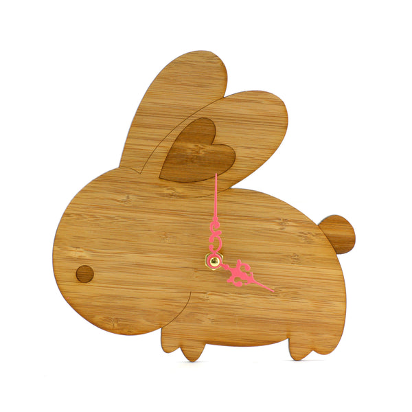 Wooden Clock - Rabbit