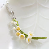 Delicate Hand-Moulded Flower Necklace