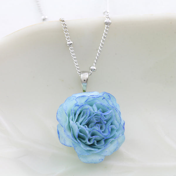 Delicate Hand-Moulded Flower Necklace