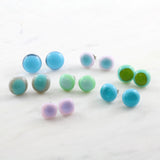 Kiln Fused Glass Stud Earrings