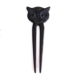 Charismatic Wanderlust Collection - Horn Hairpin Black Owl