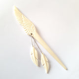 Charismatic Wanderlust Collection - Horn Hairpin White Wing