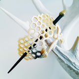 Charismatic Wanderlust Collection - Horn Barrette Honeycomb and Bee