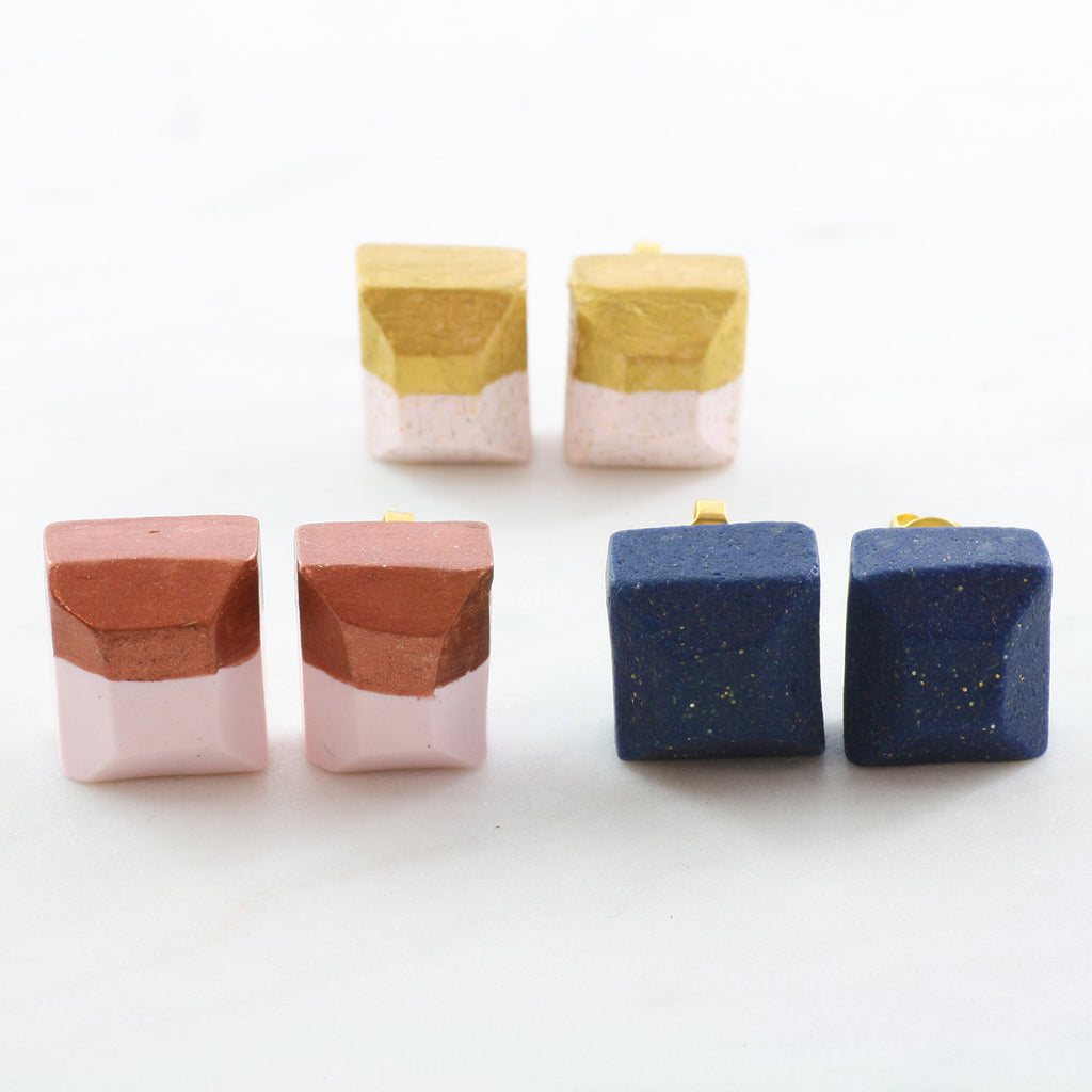 Hand-Moulded Clay Earrings