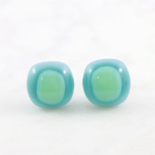 Kiln Fused Glass Stud Earrings