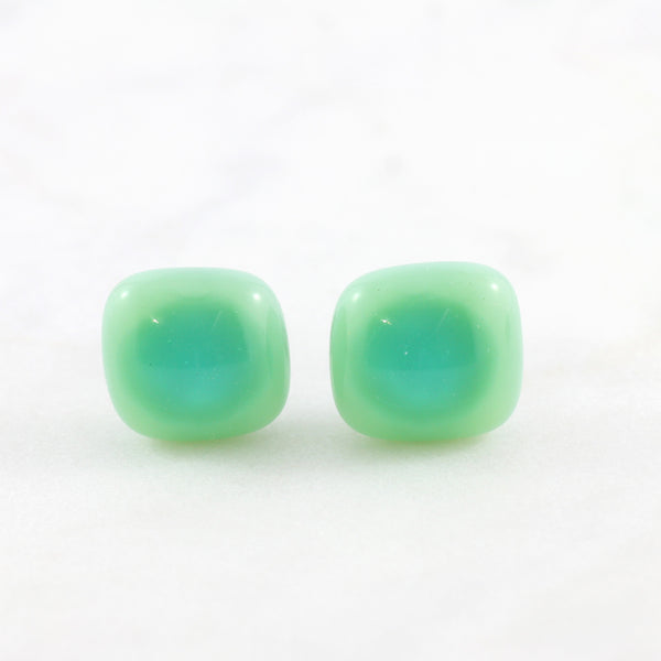 Kiln Fused Glass Stud Earrings