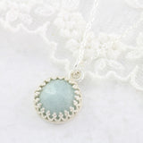 Round Faceted Gemstone Necklace