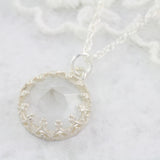 Round Faceted Gemstone Necklace