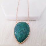 Adore Gemstone Collection - Inverse Teardrop Phoenix Turquoise Necklace