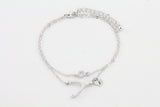 Amor Personalised Collection - Bracelet Zirconia & Wishbone - Soul Made Boutique
