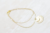 Amor Personalised Collection - Bracelet Layered Stacked Discs - Soul Made Boutique