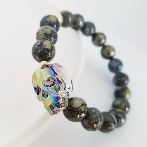 Adore Gemstone Collection - Skull Bracelet