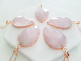 Adore Gemstone Collection - Rose Quartz Necklace