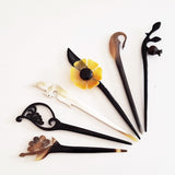 Charismatic Wanderlust Collection - Horn Hairpin Cherry Blossom - Soul Made Boutique