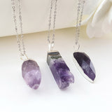 Adore Gemstone Collection - Amethyst Necklace - Soul Made Boutique