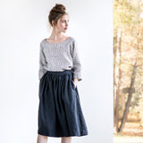Kalinda Minimal Linen Skirt