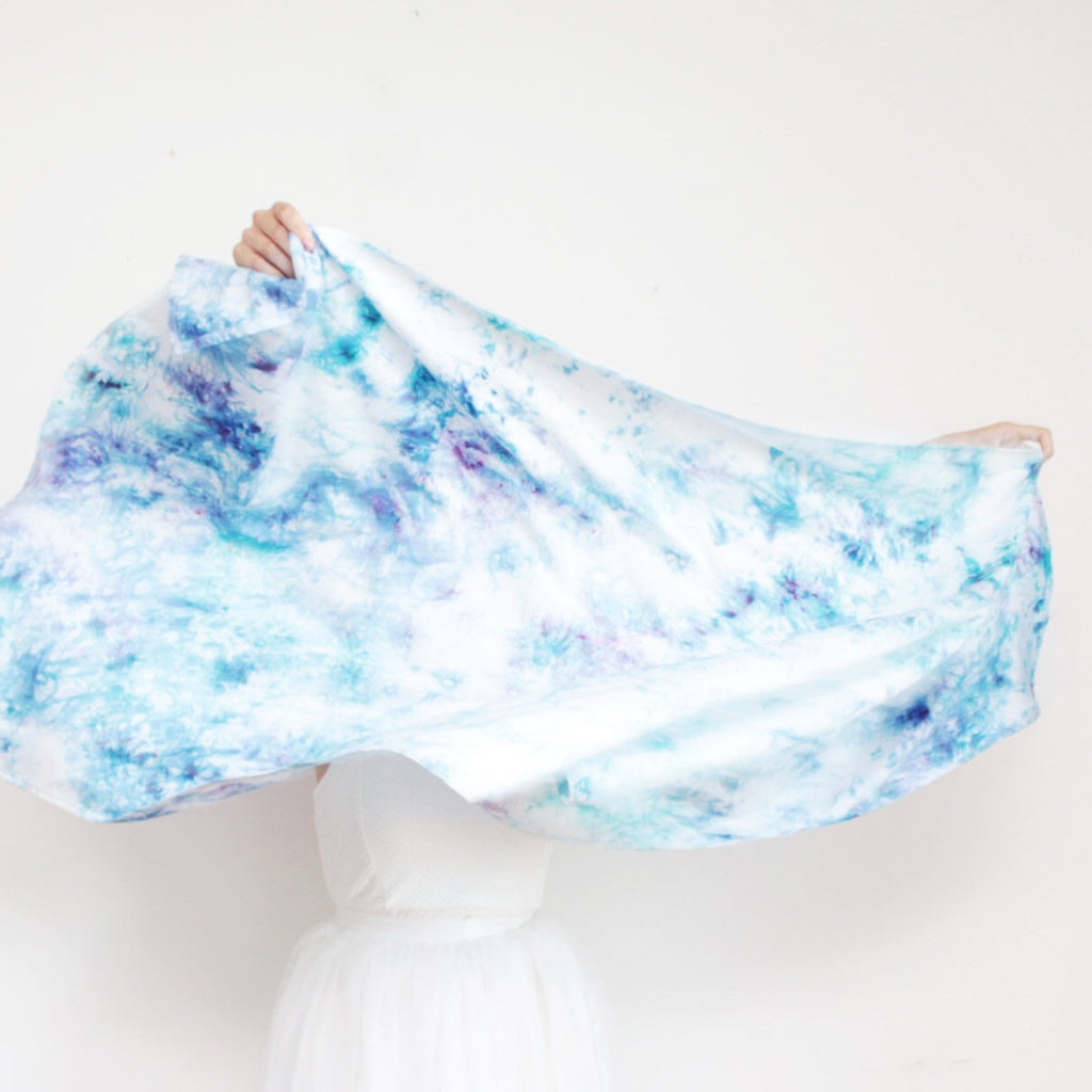 Watercolor Hand Dyed Unique Scarf