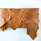 Statement Leather Hide Clutch