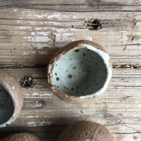 Rustic Robin Egg Blue Speckled Bowl