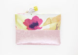 Floral Watercolor Unique Pouch - Soul Made Boutique