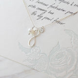 Amor Personalised Collection - Necklace Sterling Silver Pearl Infinity - Soul Made Boutique