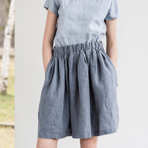Chase Simple Linen Skirt