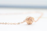 Adore Gemstone Collection - Rose Quartz Vertical Bar Necklace - Soul Made Boutique