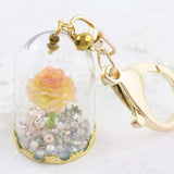 Glass Dome Rose Key Ring - Soul Made Boutique
