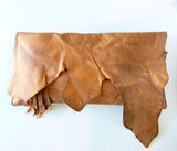 Statement Leather Hide Clutch