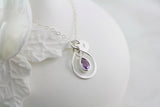 Amor Personalised Collection - Necklace Sterling Silver Infinity Gemstone Amethyst - Soul Made Boutique
