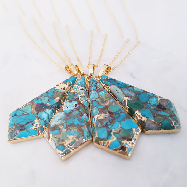 Adore Gemstone Collection - Blue Howlite Necklace