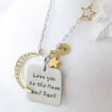 Amor Personalised Collection - Necklace Love You to the Moon and Back - Soul Made Boutique