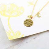 Amor Personalised Collection - Necklace Love You to the Moon and Back - Soul Made Boutique