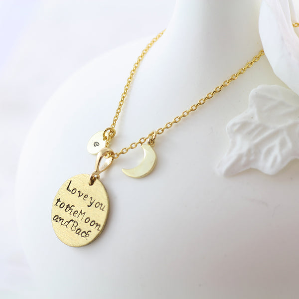 Amor Personalised Collection - Necklace Love You to the Moon and Back - Soul Made Boutique