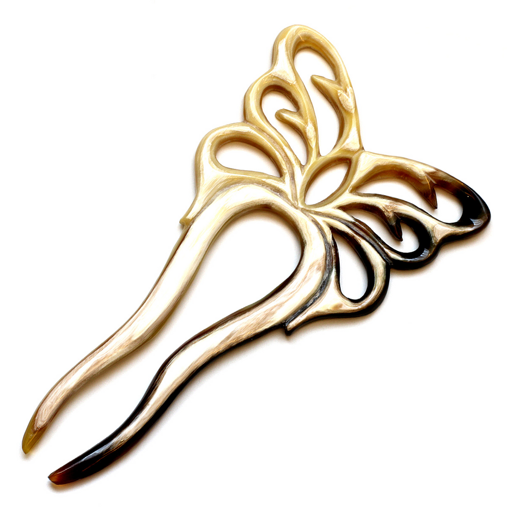 Charismatic Wanderlust Collection - Horn Hairpin Butterfly Lover - Soul Made Boutique