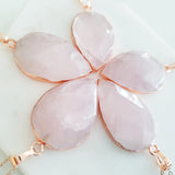 Adore Gemstone Collection - Rose Quartz Necklace