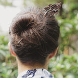 Charismatic Wanderlust Collection - Horn Hairpin Lily Leaf - Soul Made Boutique