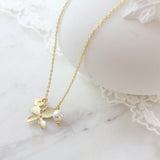 Amor Personalised Collection - Necklace Pearl Orchid - Soul Made Boutique