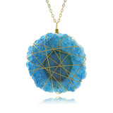 Adore Gemstone Collection - Solar Quartz Wire Wrapped Necklace - Soul Made Boutique