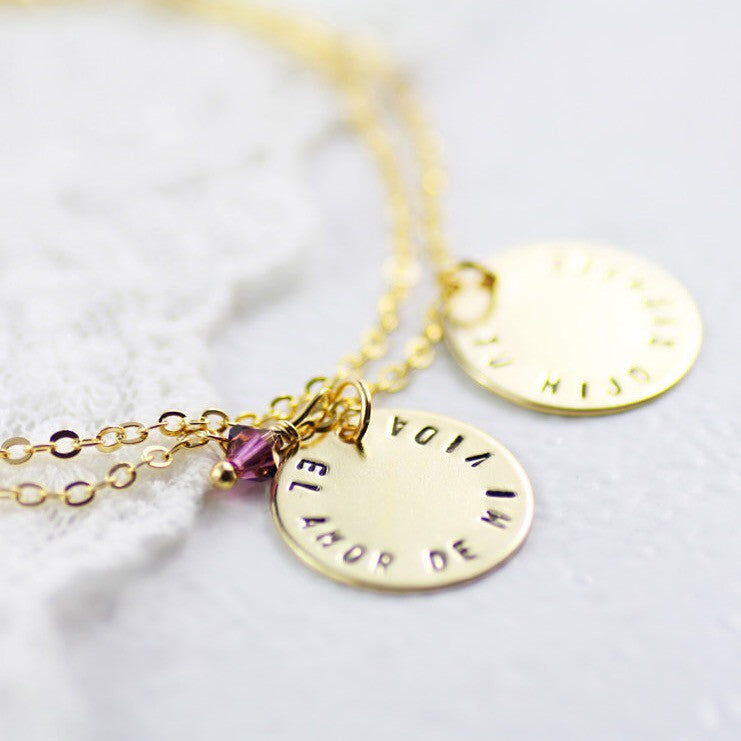 Amor Personalised Collection - Bracelet Layered Disc - Soul Made Boutique